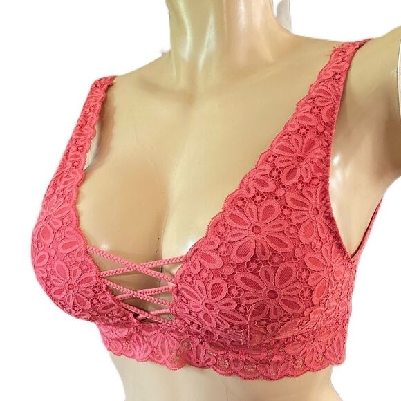 Victoria’s Secret braided plunge lace bralette bra - Picture 2 of 8